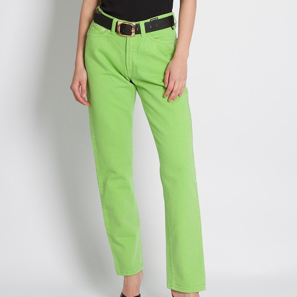 Versace Jeans Collection Lime Green Jeans